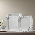 New arrival exquisite modern cheap white ceramic dinner plate sets